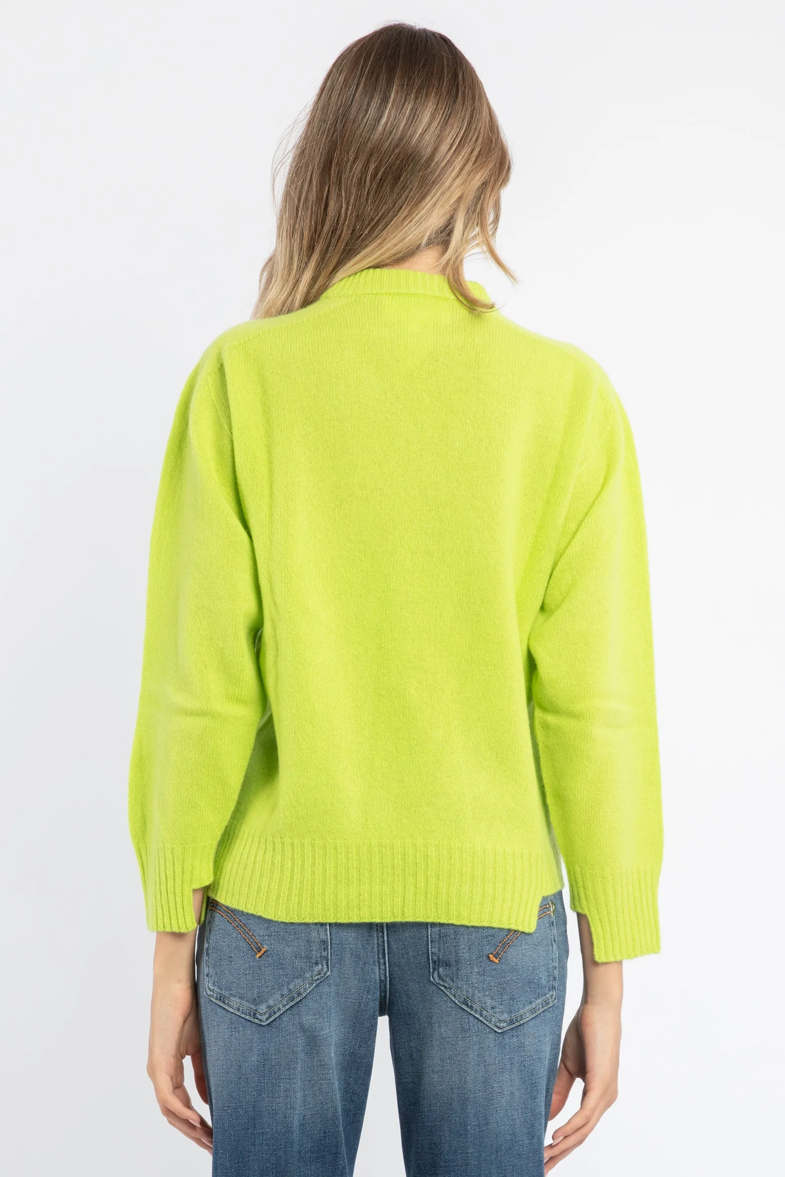 Maglia mezzo collo in misto cashmere