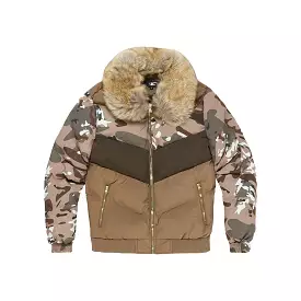 Men's  Blocked Puffer Jacket