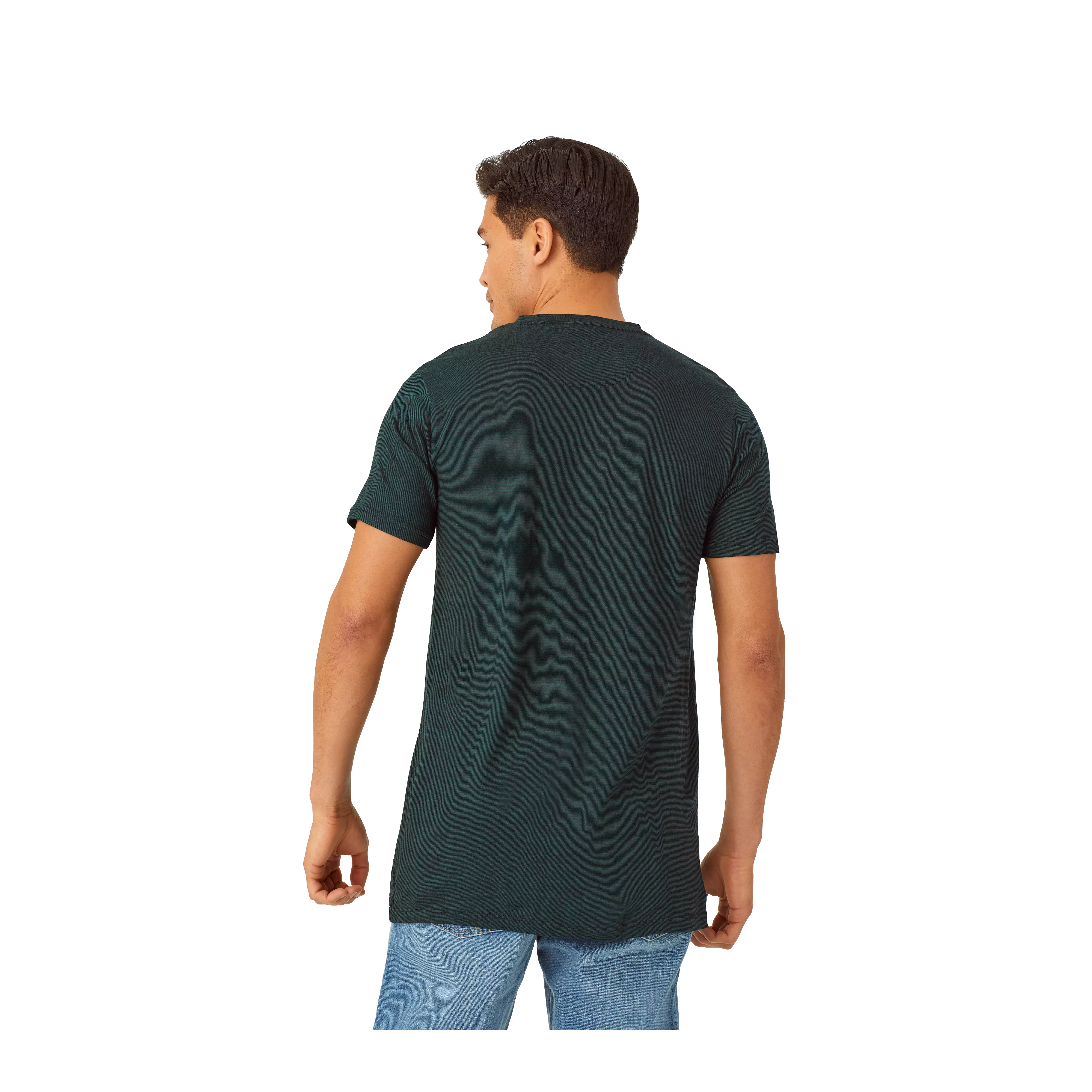 Men's Merino Wool Blend Crew Neck T-Shirt