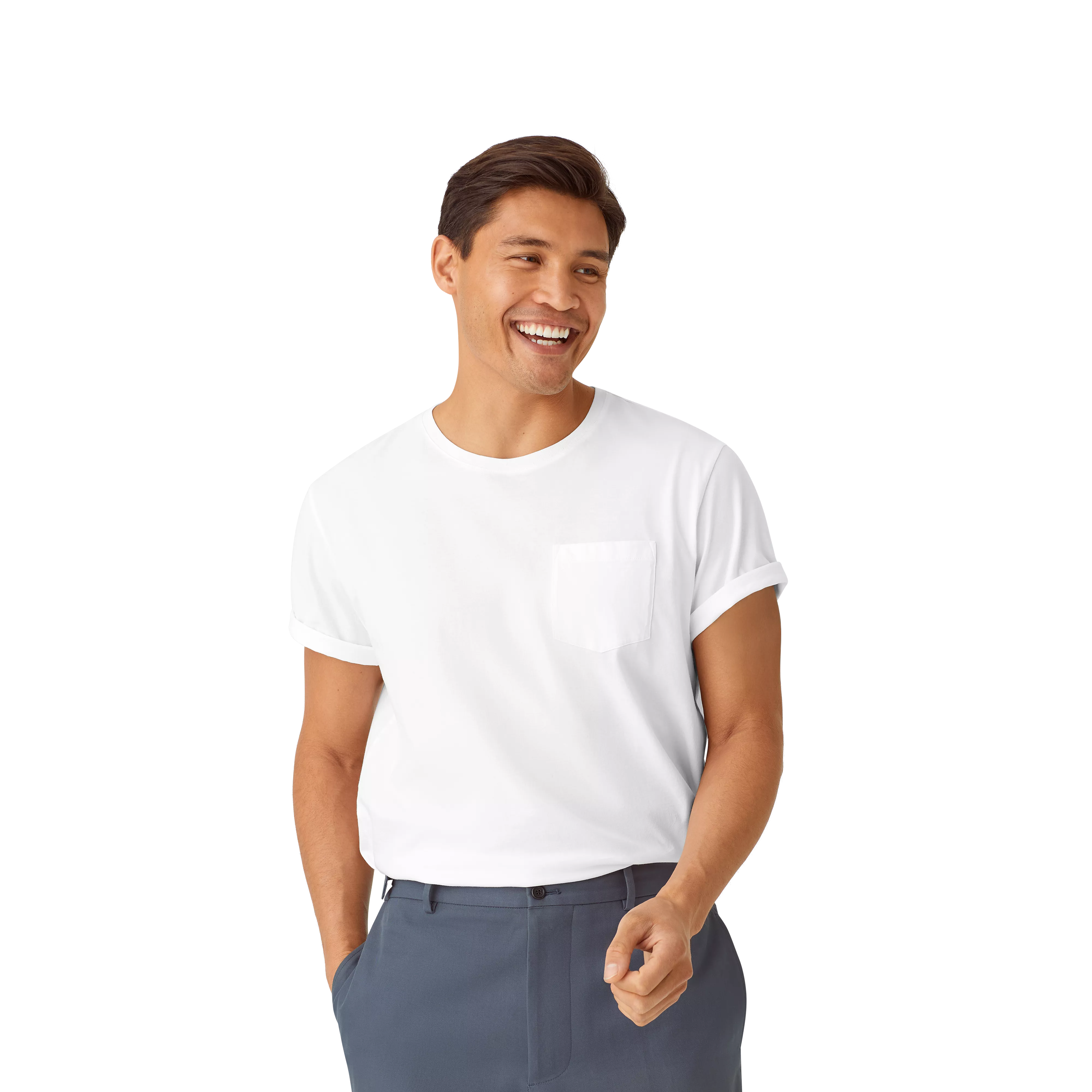 Men's Pima Cotton Pocket Crew Neck T-Shirt 3-Pack