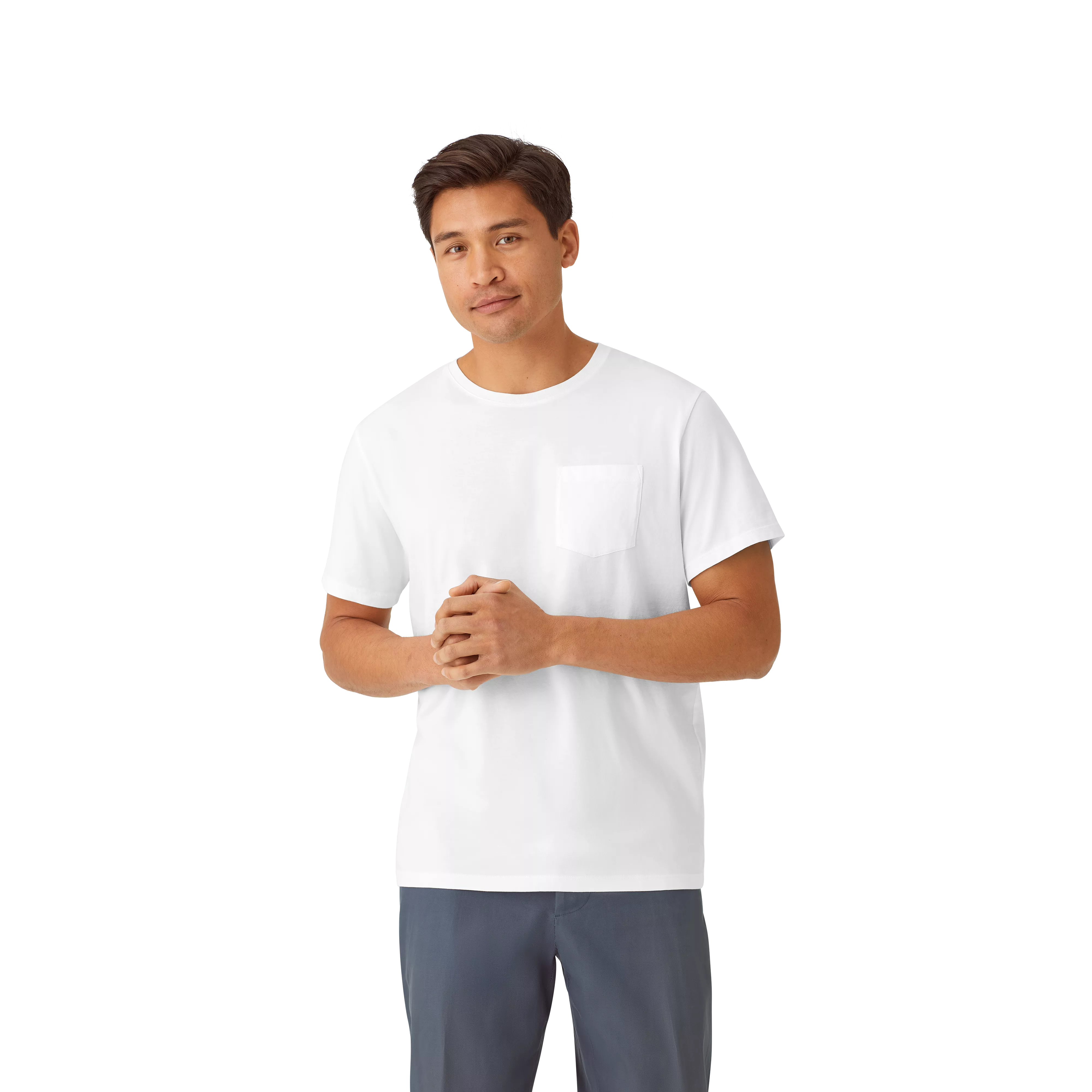 Men's Pima Cotton Pocket Crew Neck T-Shirt 6-Pack