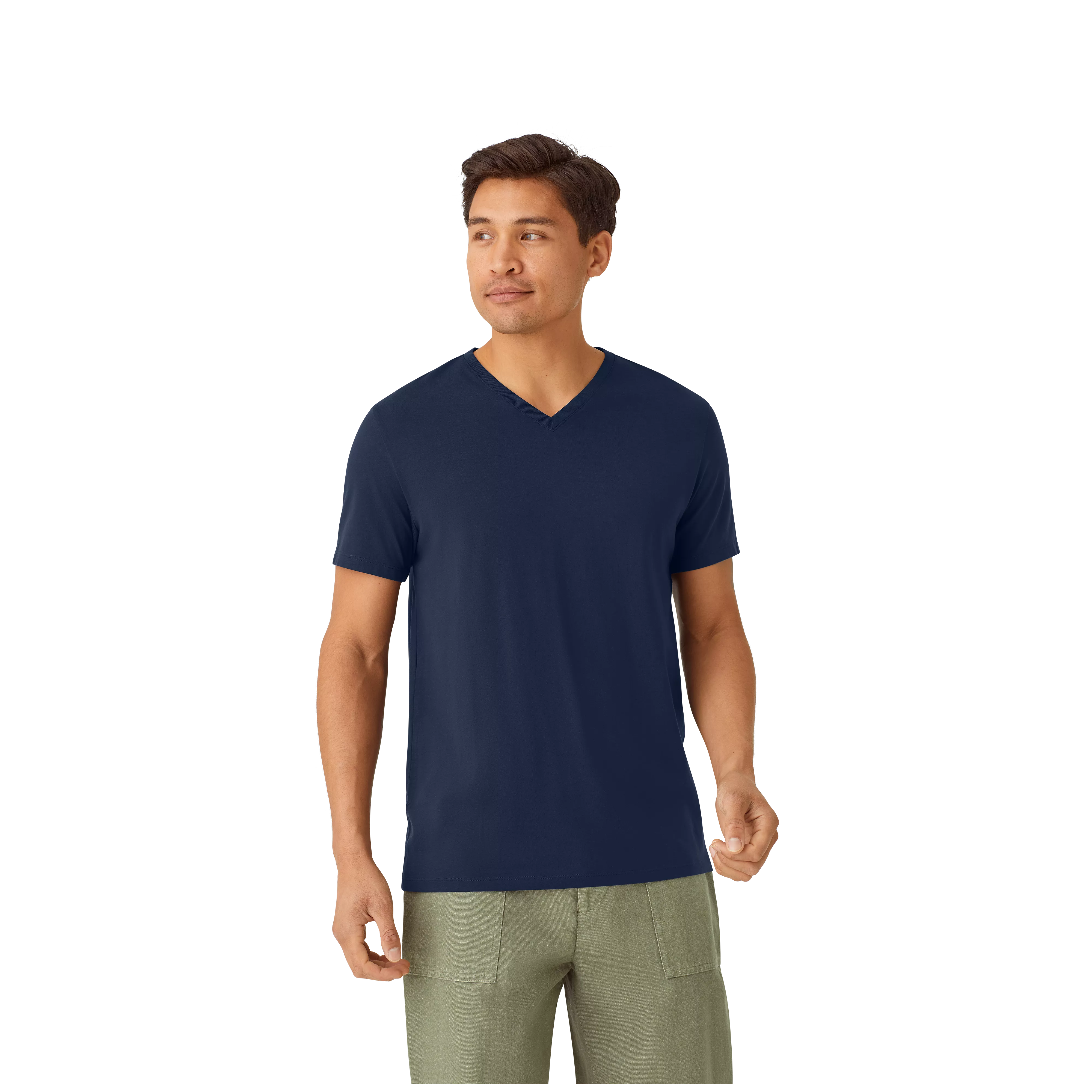 Men's Pima Cotton V-Neck T-Shirt 3-Pack