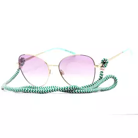 Missoni MMI 0038/S Sunglasses Gold Violet / Violet Shaded Green Women's