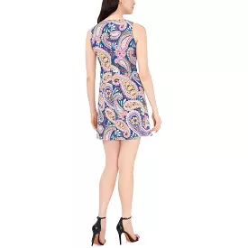 MSK Womens Paisley Short Mini Dress