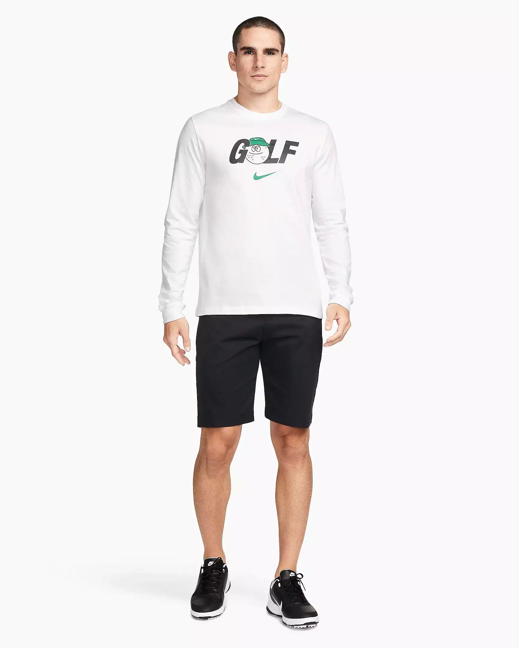 Nike Men's Long Sleeve Golf T-Shirt - White