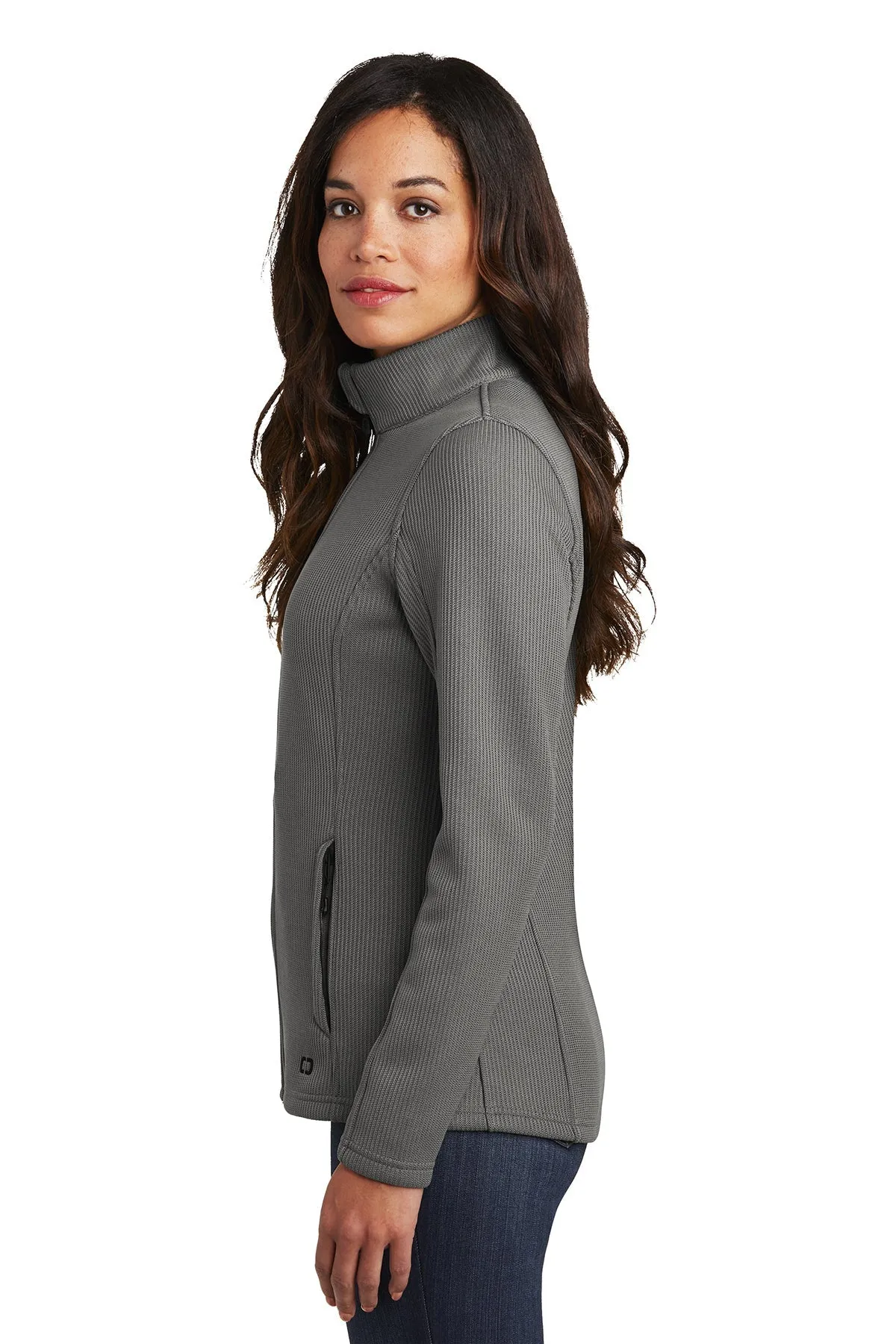 OGIO Ladies Grit Customized Fleece Jackets, Gear Grey