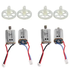 Orginal Syma X8C X8W X8G 4pcs Main Gear +4pcs Main Motors Spare Replacement Repair Parts for RC Quadcopter Syma X8 Series