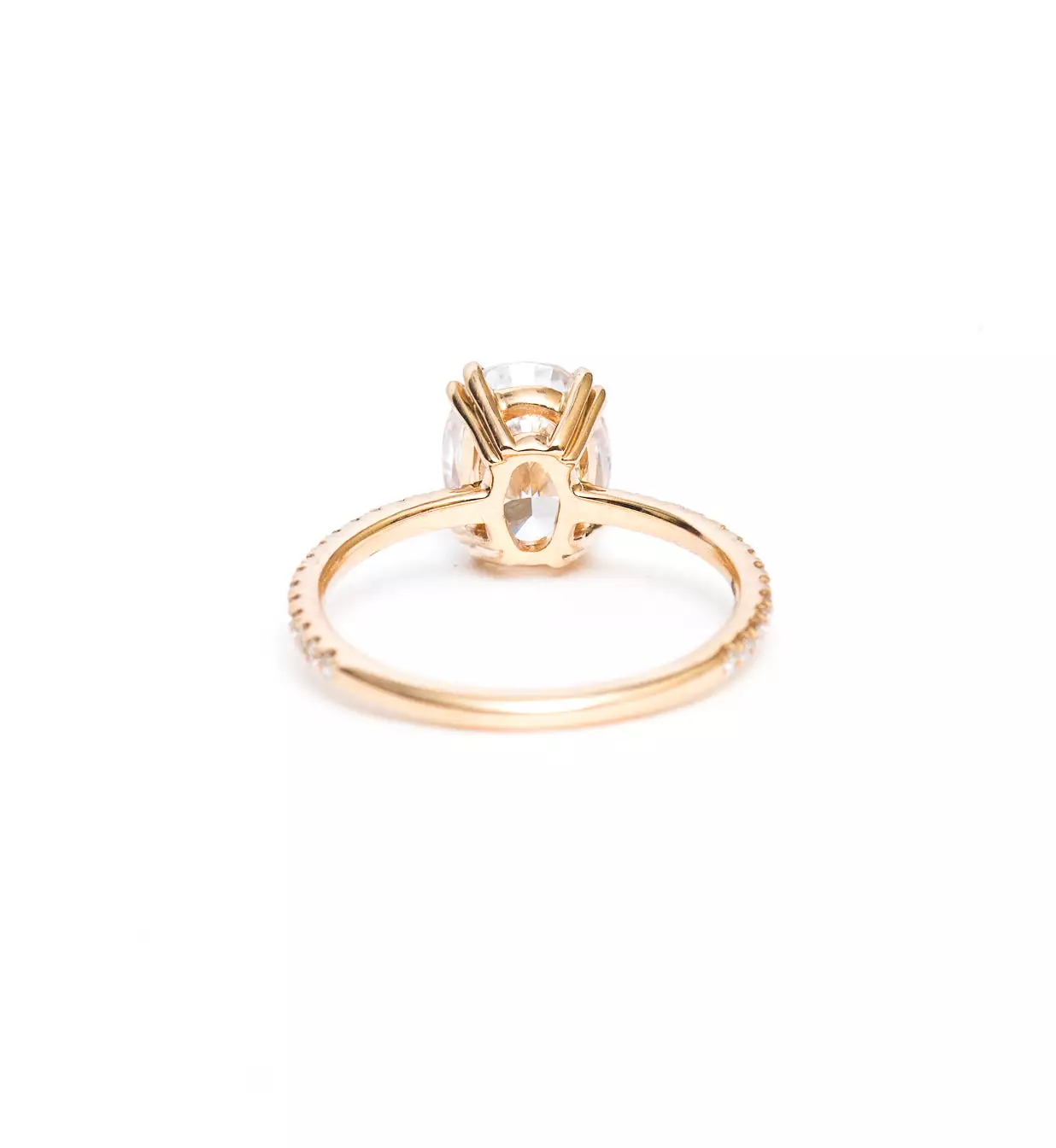 Oval Eleonore Delicate Pavé Ring