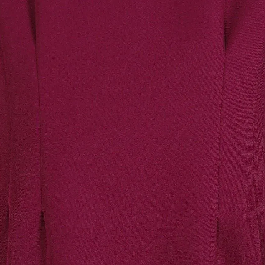 Plum V Neck Long Sleeve Blouse Top