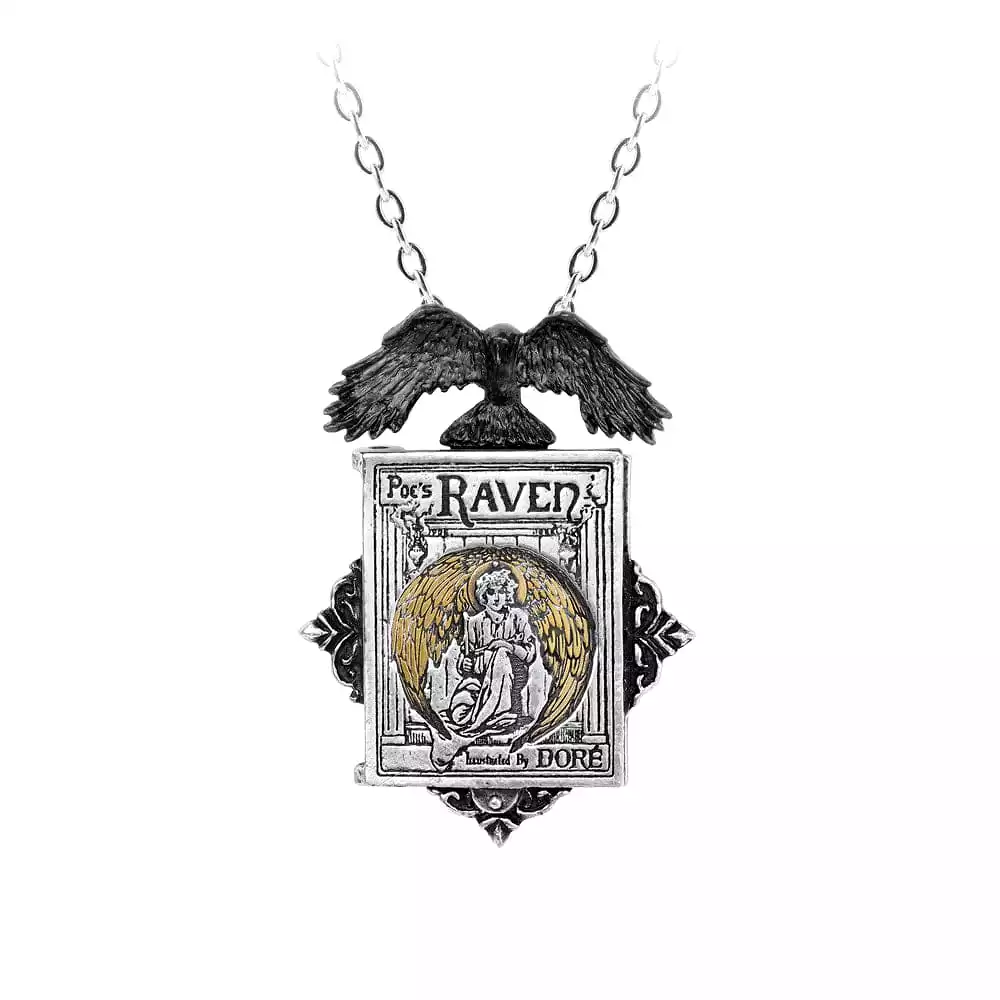 Poe's Raven Locket Necklace