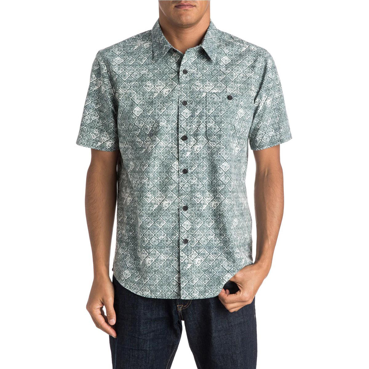 Quiksilver Mundaka Men's Button Up Short-Sleeve Shirts (Brand New)