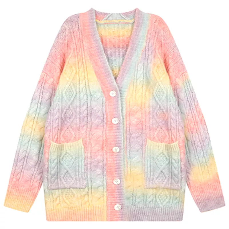 Rainbow Sweater Cardigan AD12607