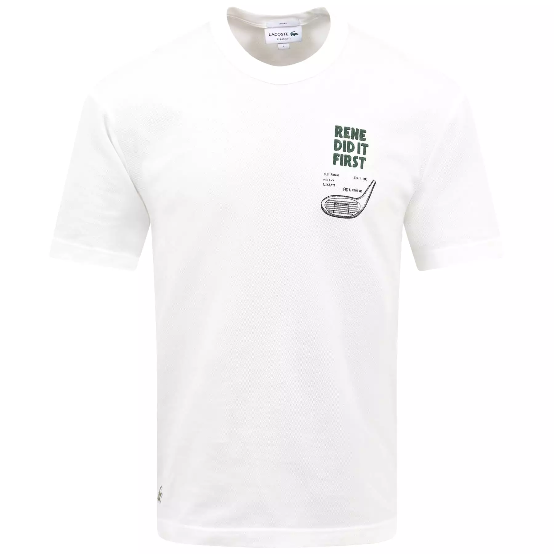 Regular Fit Cotton Golf Club Graphic T-Shirt White - SS24