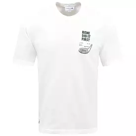 Regular Fit Cotton Golf Club Graphic T-Shirt White - SS24