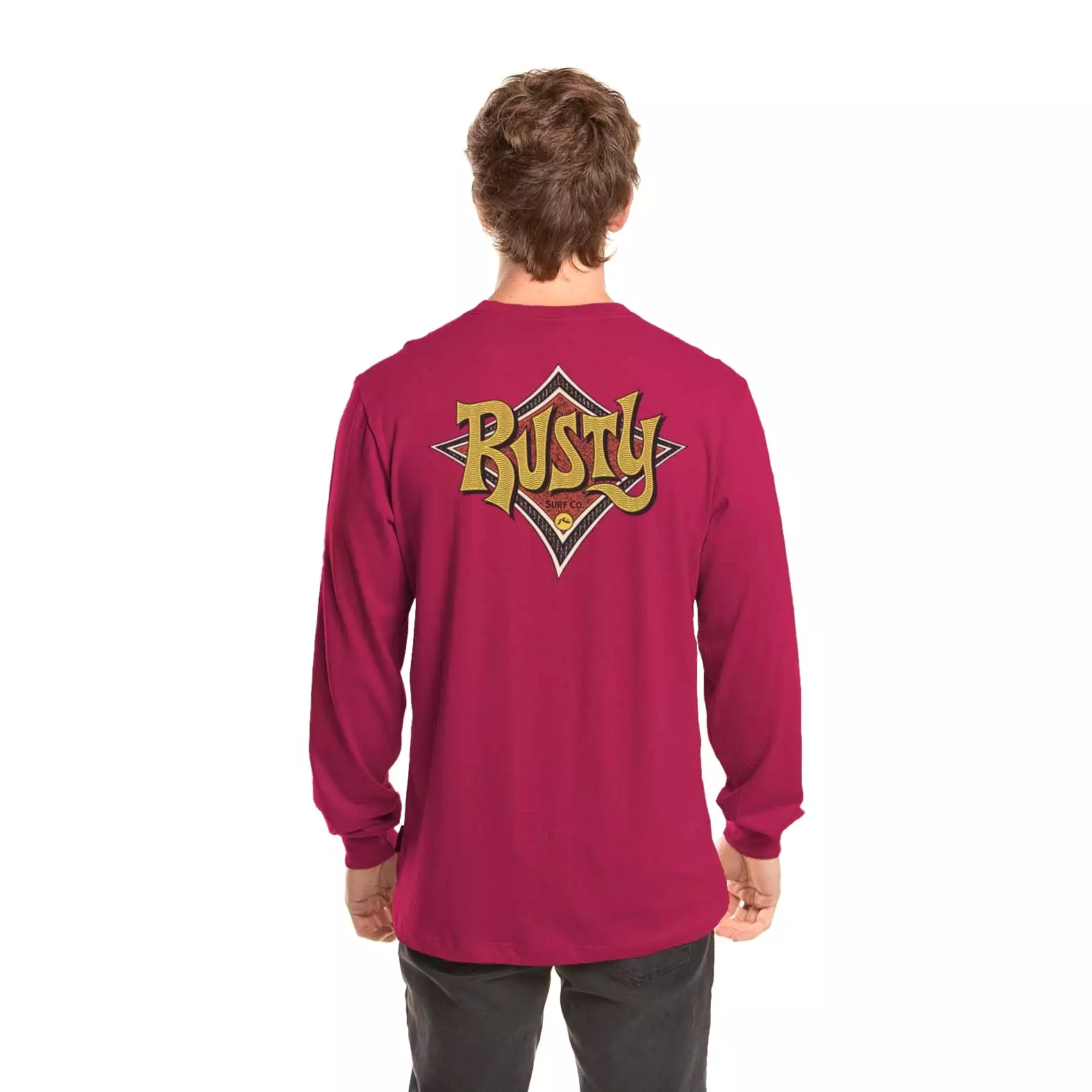 Remera Ml Rusty Twisted Diamond Ls Tee Red