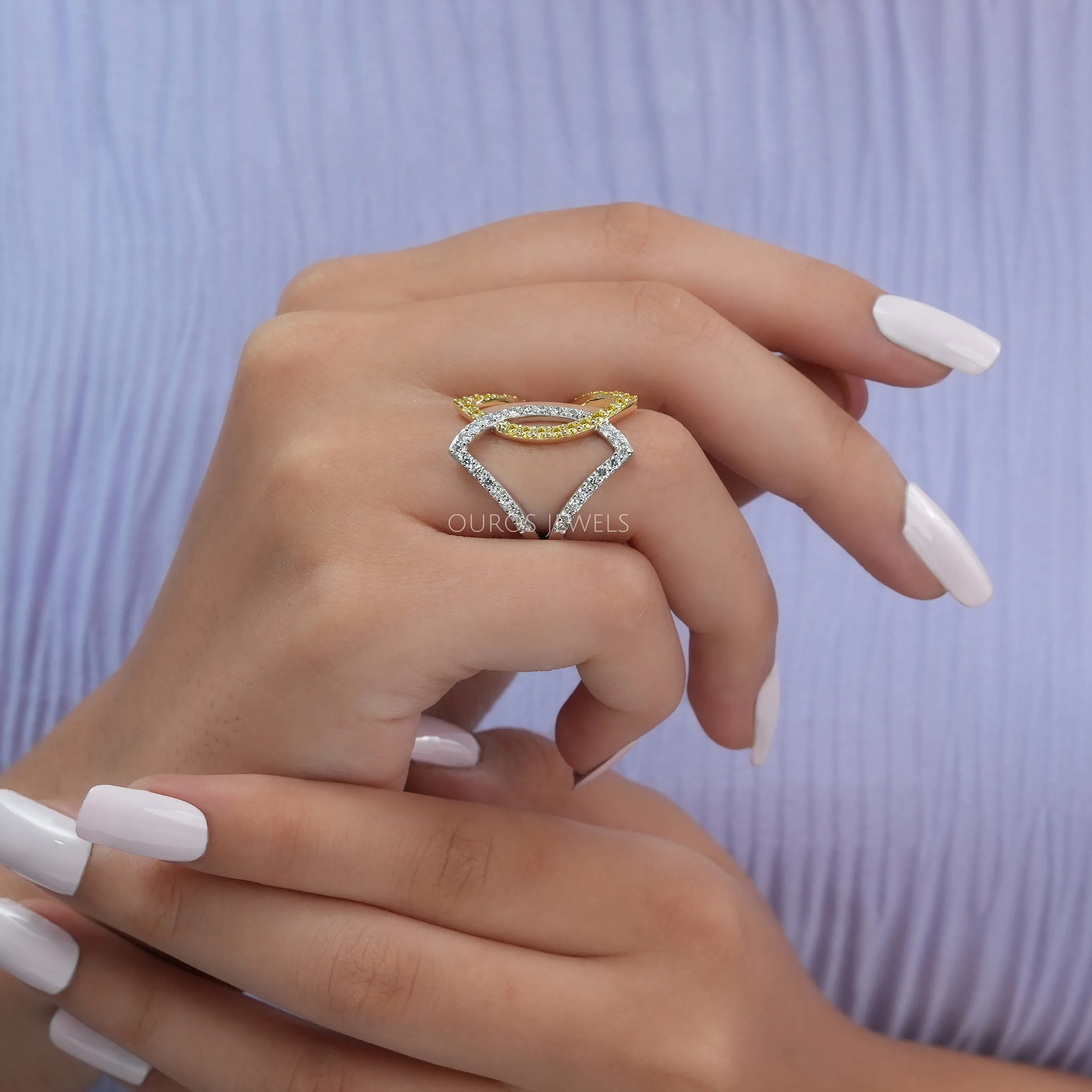 Round Cut Cocktail Party Wear Ring