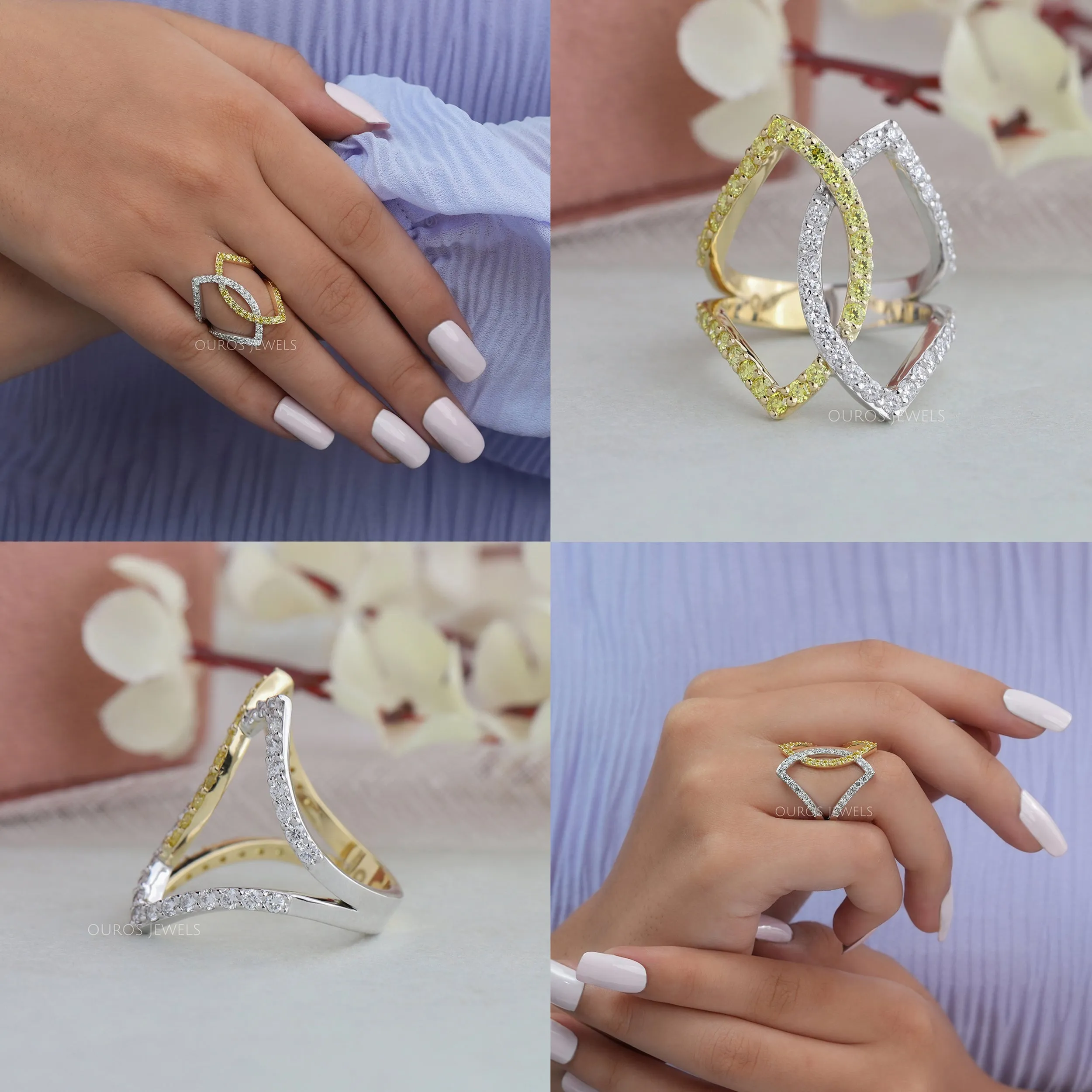 Round Cut Cocktail Party Wear Ring