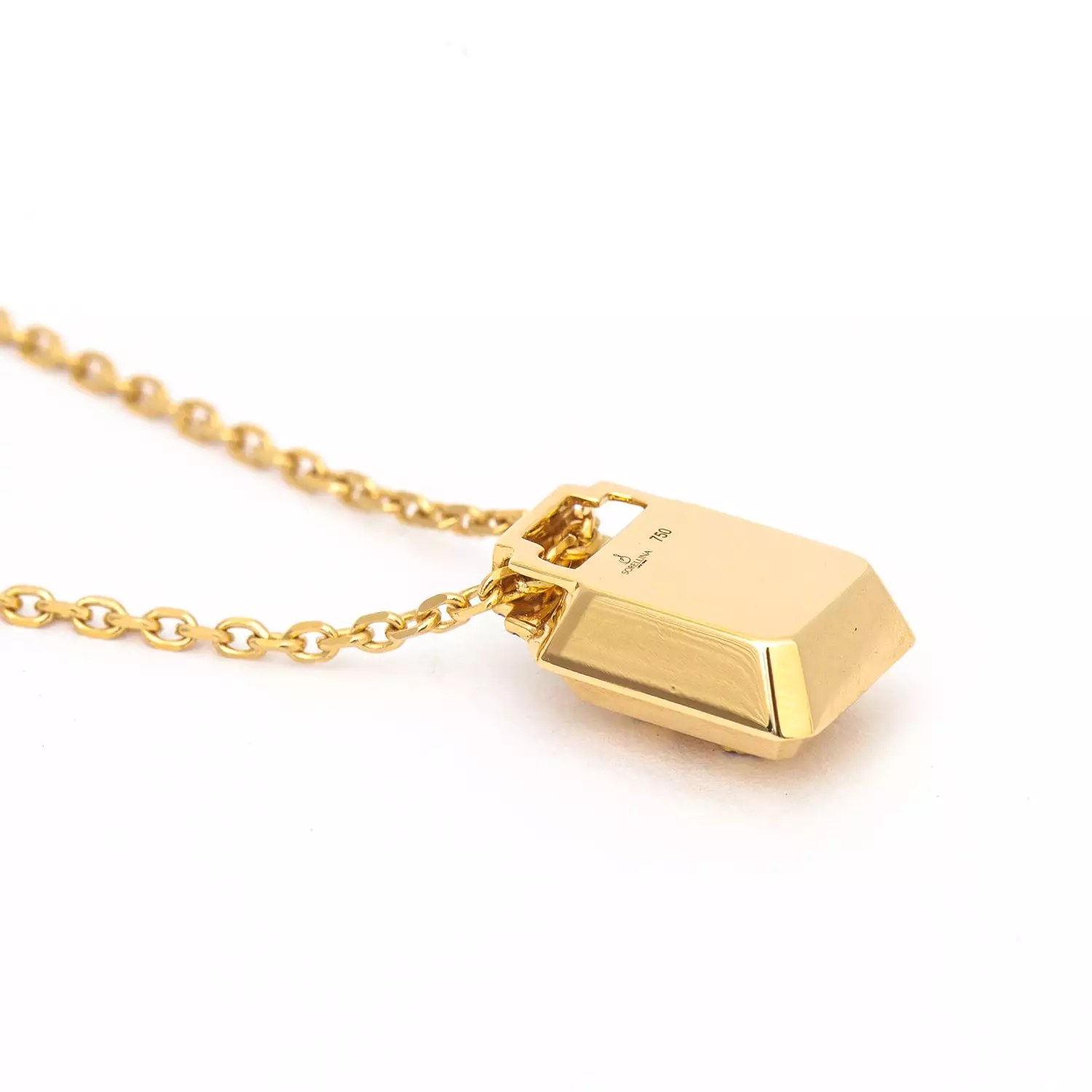 S All-Gold Signet Necklace