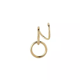 Saga Twirl Earring, Gold