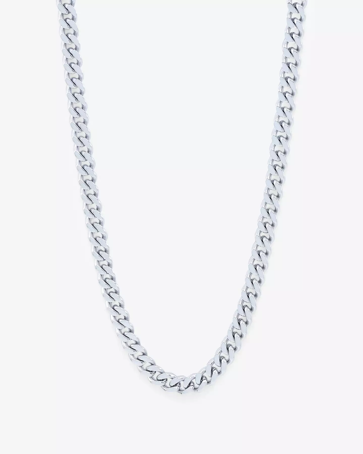 Saint Morta 7mm Cuban Chain White Gold