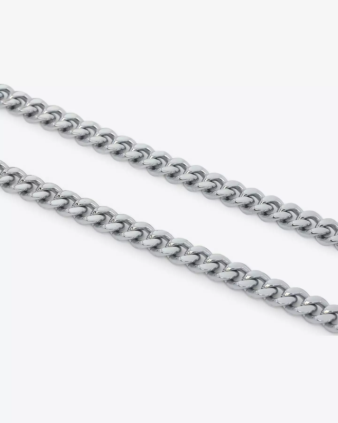 Saint Morta 7mm Cuban Chain White Gold