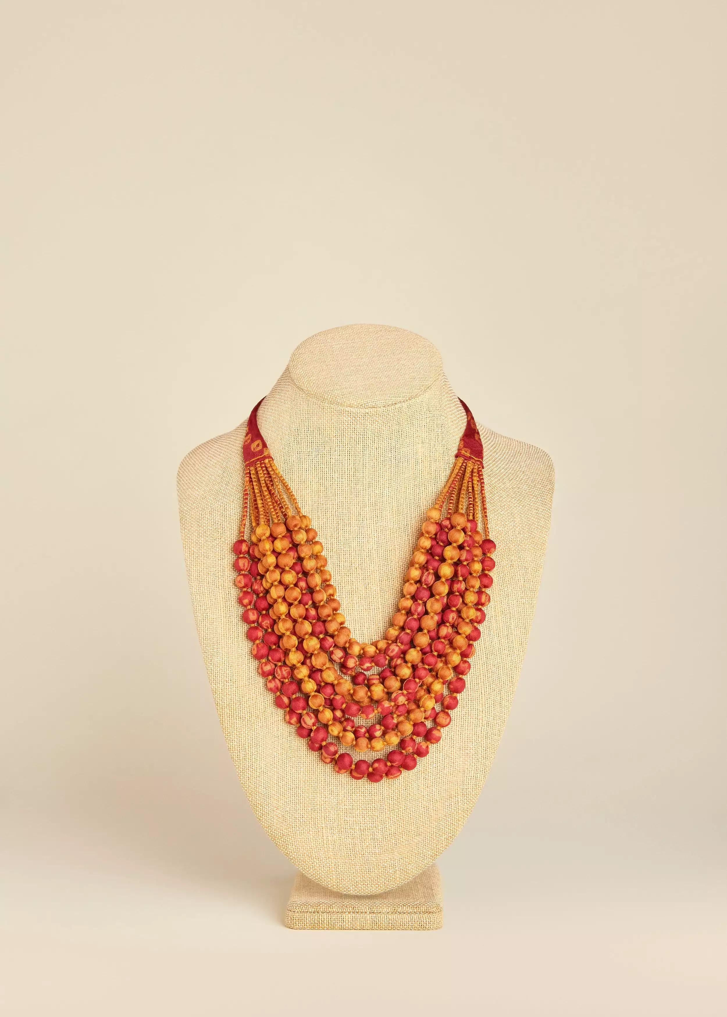 Sari Silk Necklace - 12 Strands