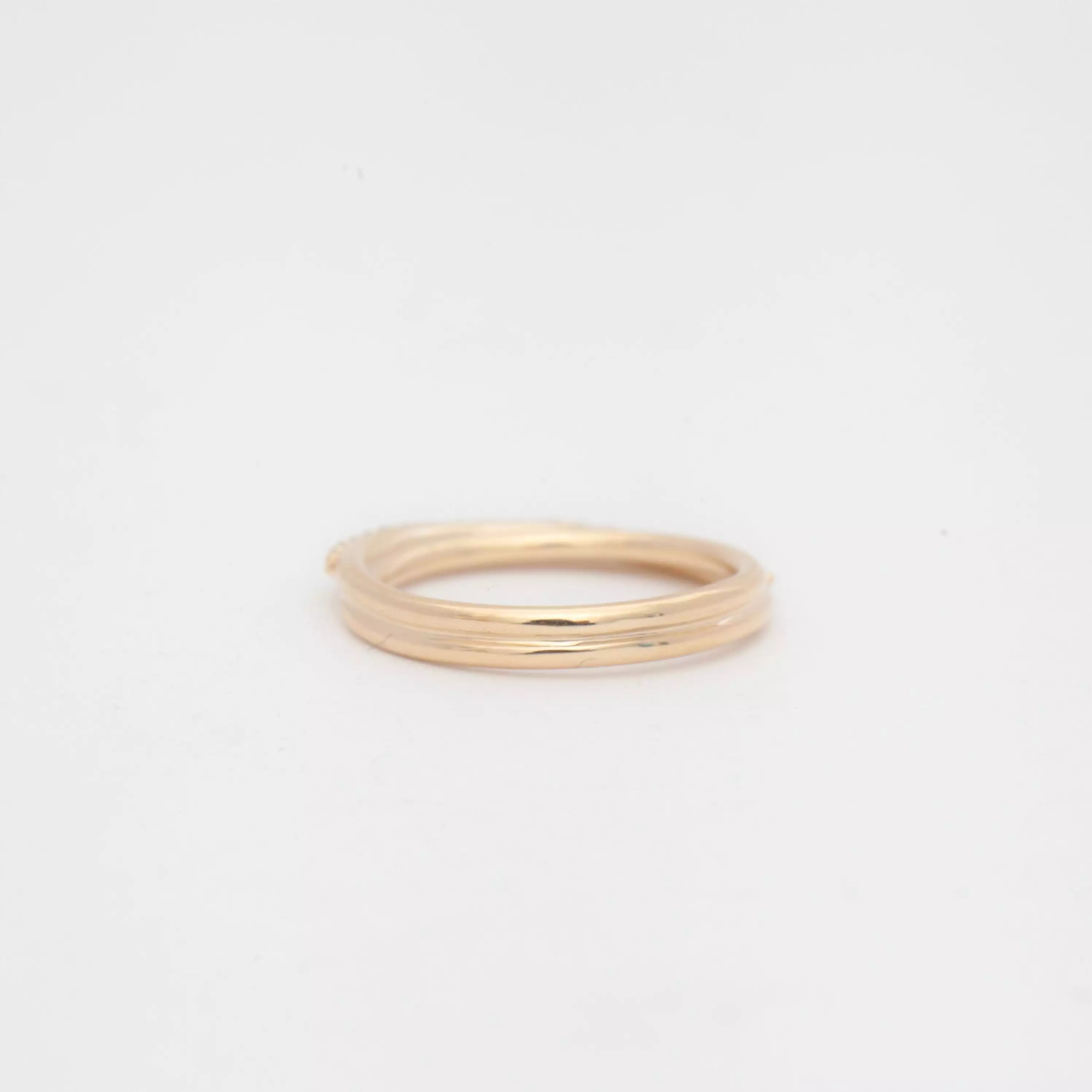 Small Demi-Pavé Current Ring