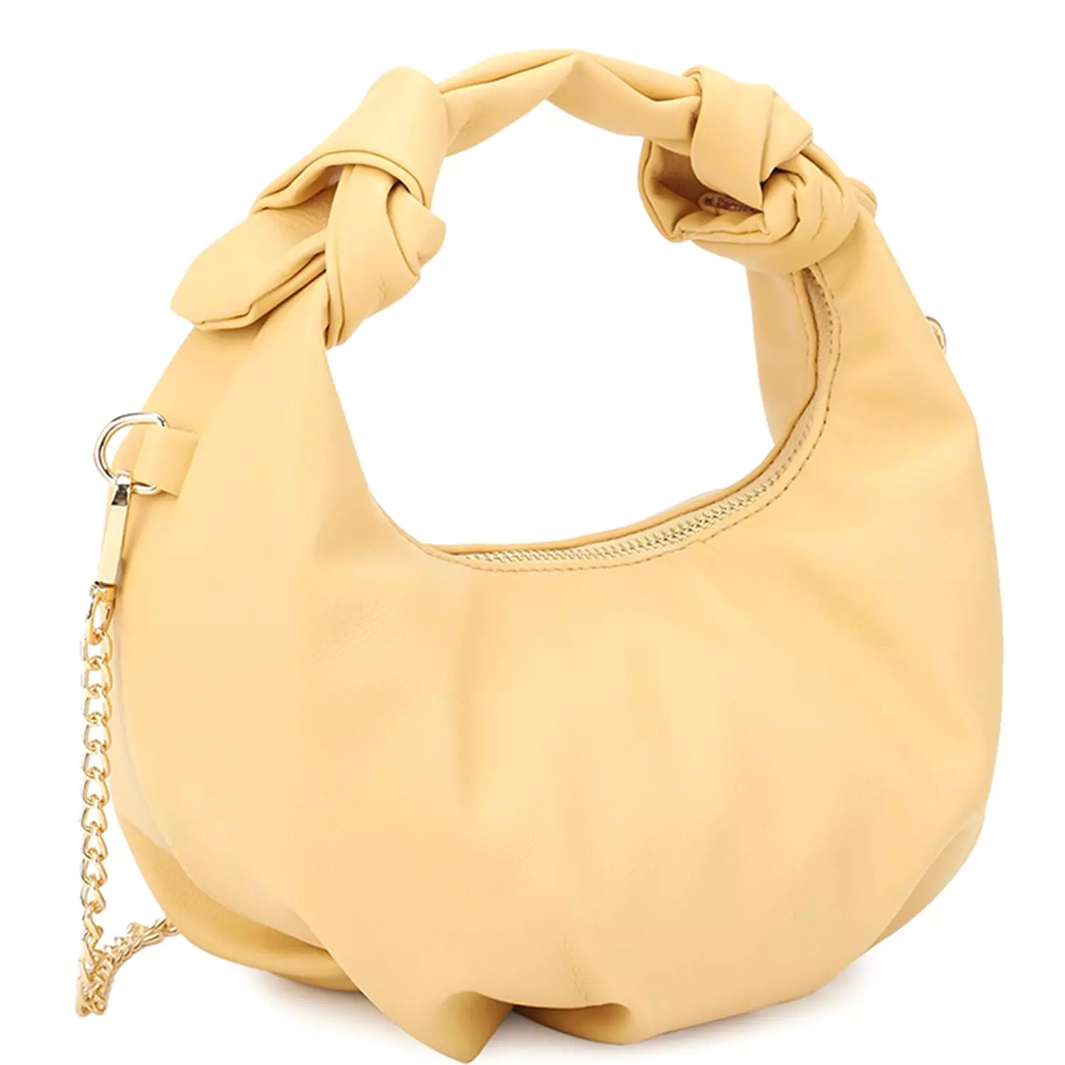 Smooth Round Handle Zipper Bag