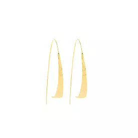 So Elegant Hammered Gold Earrings