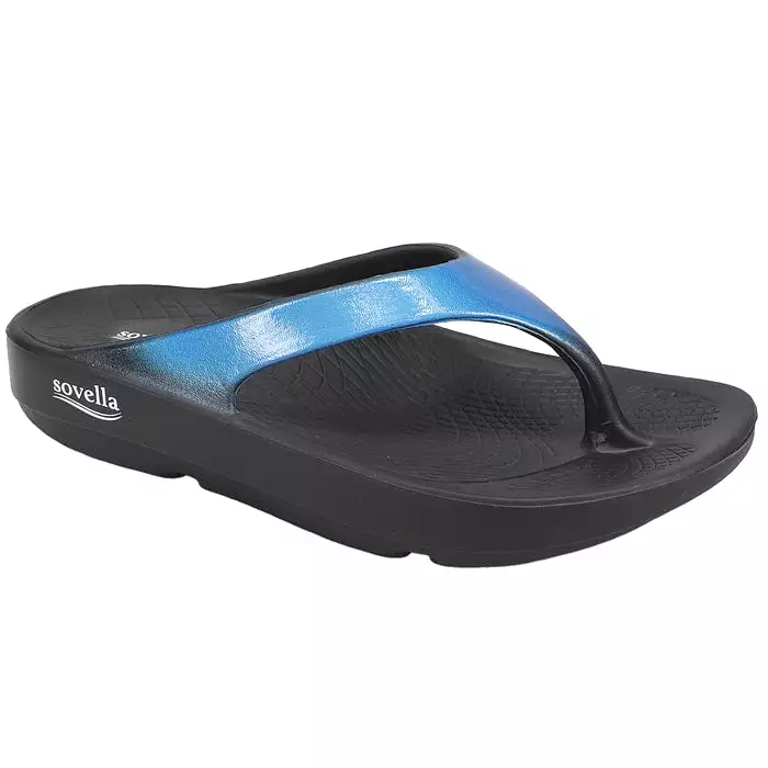 Sovella Women's PF Thong Blue/Metallic