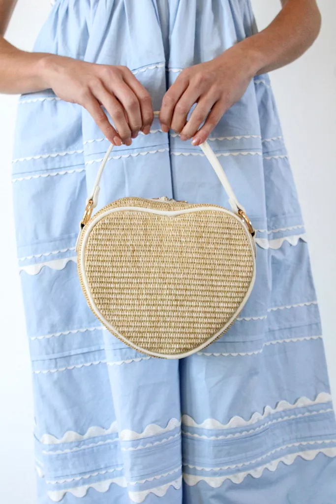 Steal My Heart Straw Bag