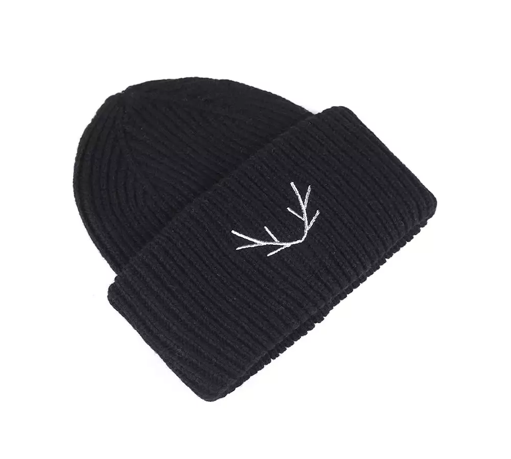 TARRAMARRA Black Winter Knit Beanie Hat