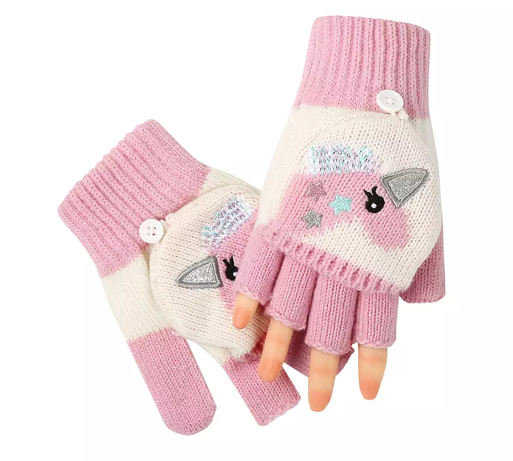 TARRAMARRA Kids Knit Unicorn Beanie & Gloves Set