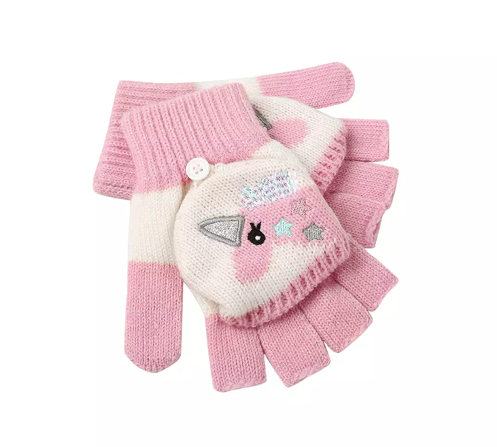 TARRAMARRA Kids Knit Unicorn Beanie & Gloves Set