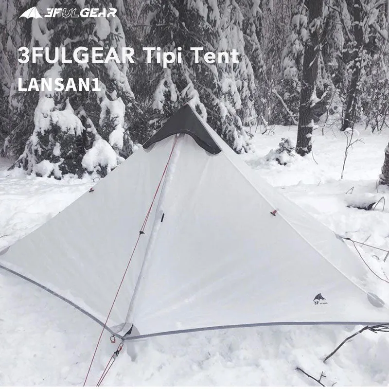 Tente de bivouac ultra-légère pour 1 personne à double-parois 955g 3F UL GEAR - Lanshan 1