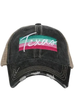 Texas Striped Trucker Hats