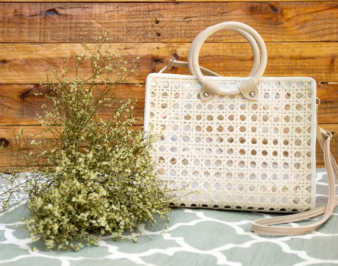 Theo Solihiya Hand Bag Bleached White