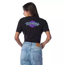 THRASHER X SANTA CRUZ DIAMOND T SHIRT MANCHES COURTES VIOLET