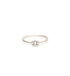 Three-Stepped Baguette Ring