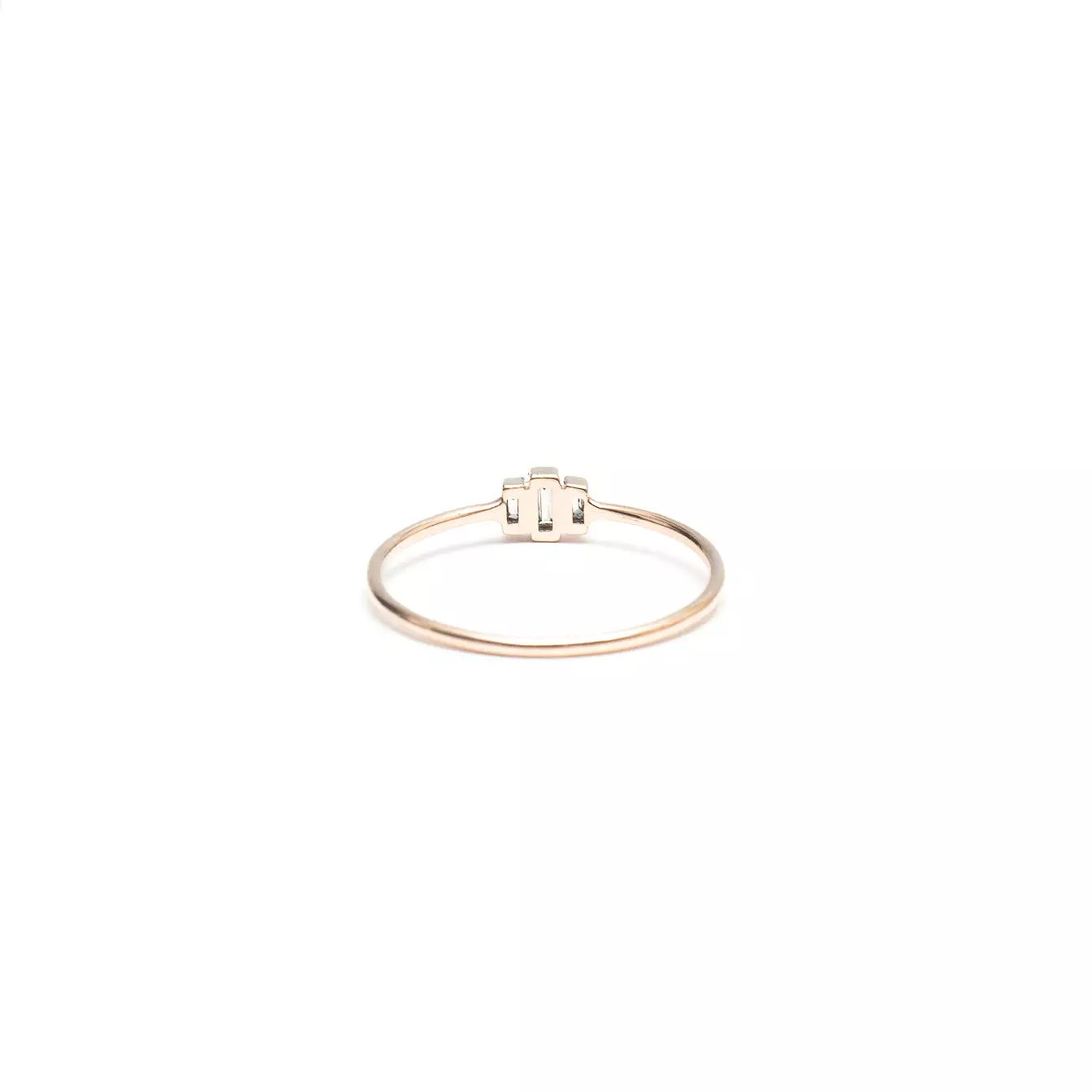 Three-Stepped Baguette Ring