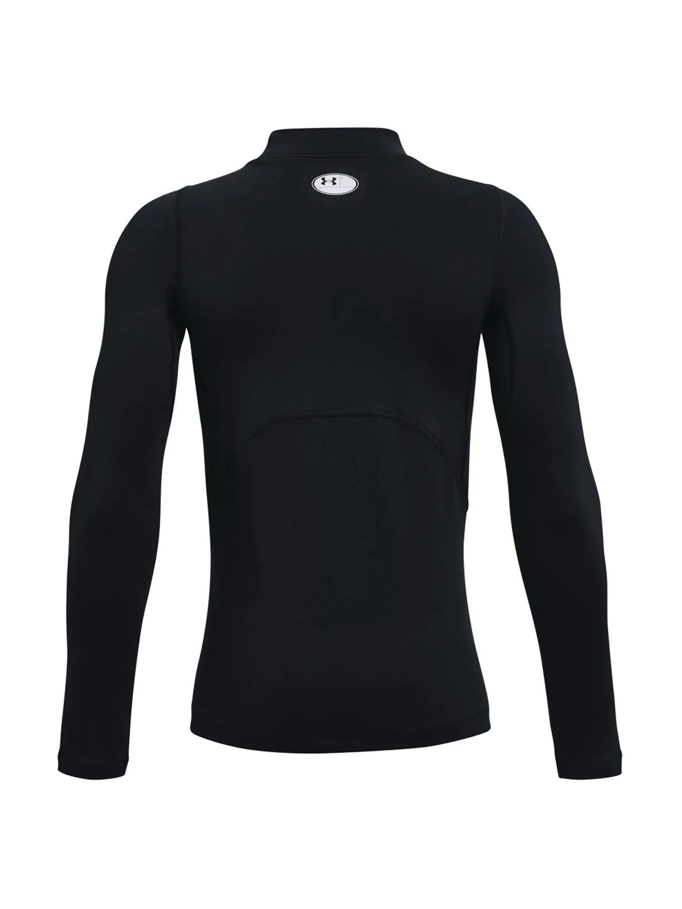 UNDER ARMOUR Boys Cold Gear Mock Long Sleeve Top - Black