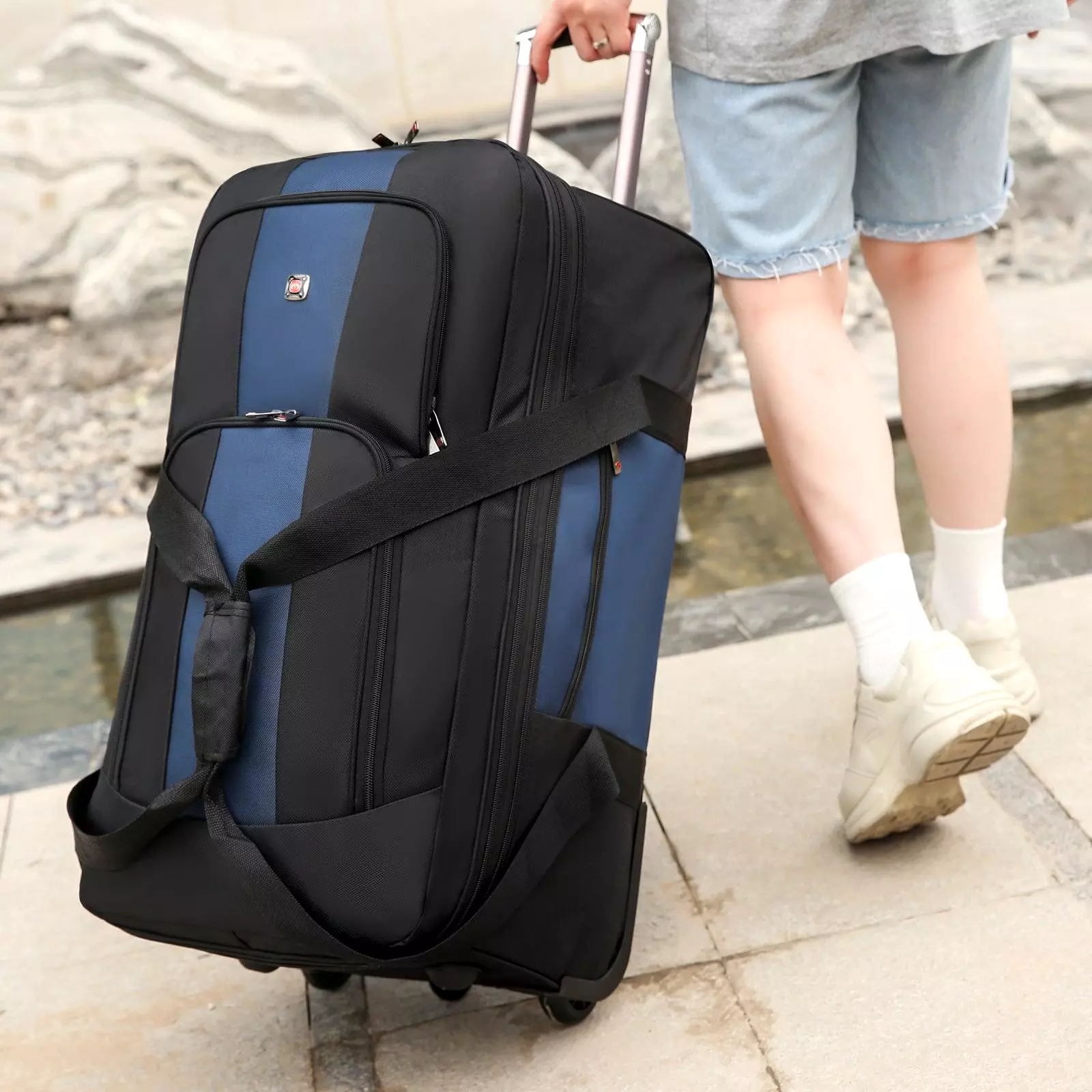 Unisex Waterproof Duffle Bag Blue