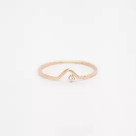 White Diamond Triangle Lineage Ring