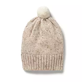 Wilson & Frenchy Knitted Hat - Almond Fleck