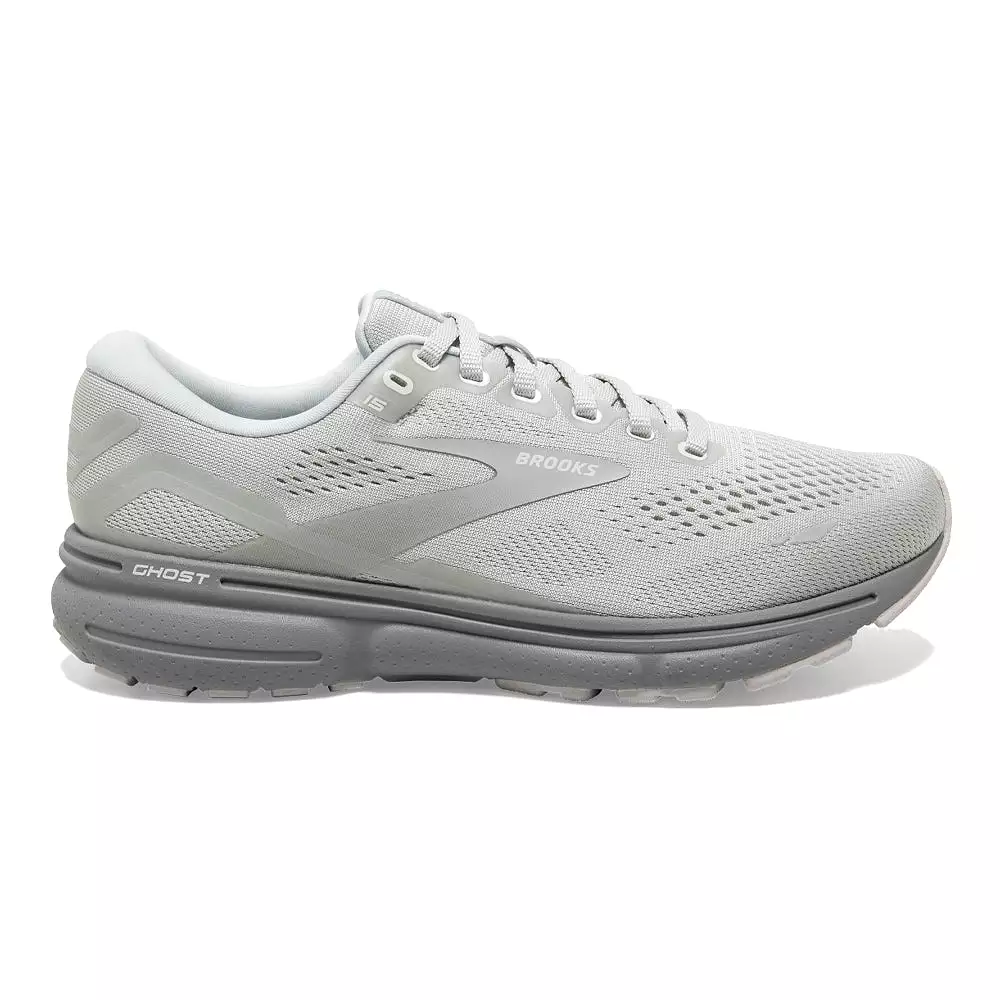 Women's Brooks Ghost 15, Illusion/White, 7 B Medium