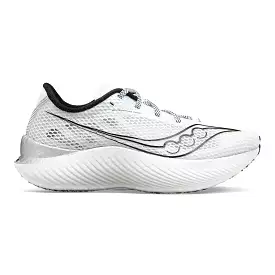 Women's Saucony Endorphin Pro 3, White/Black, 7.5 B Medium