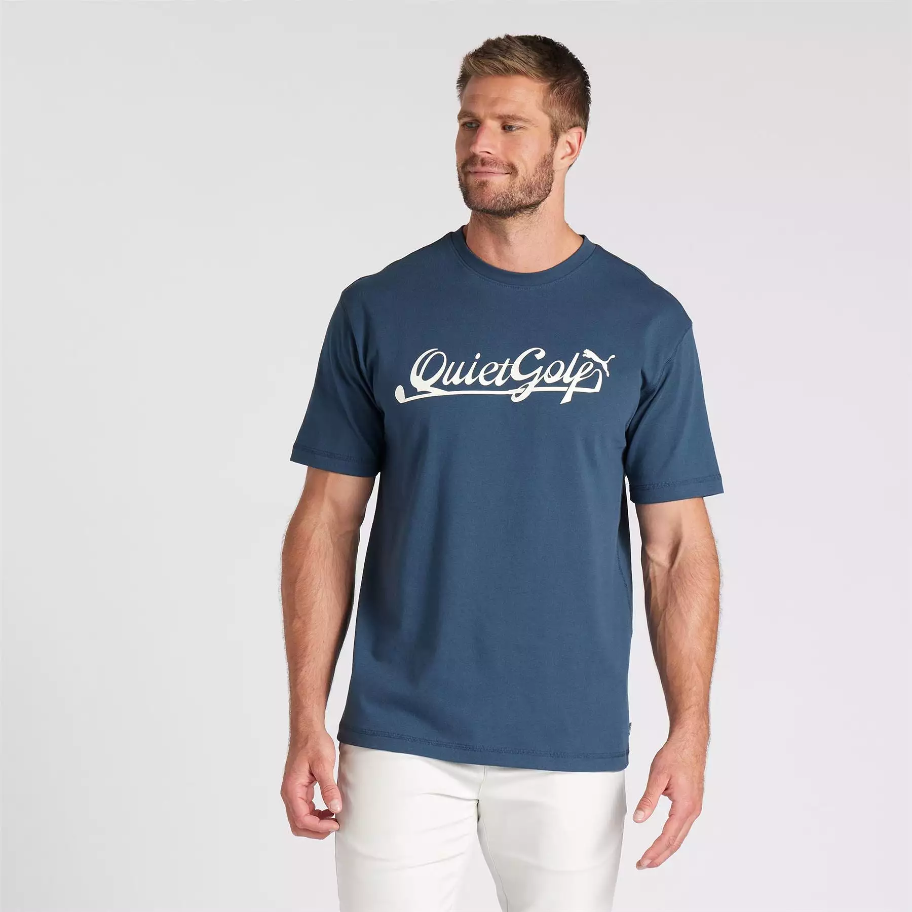 x QGC Script Graphic T-Shirt Navy - SS24