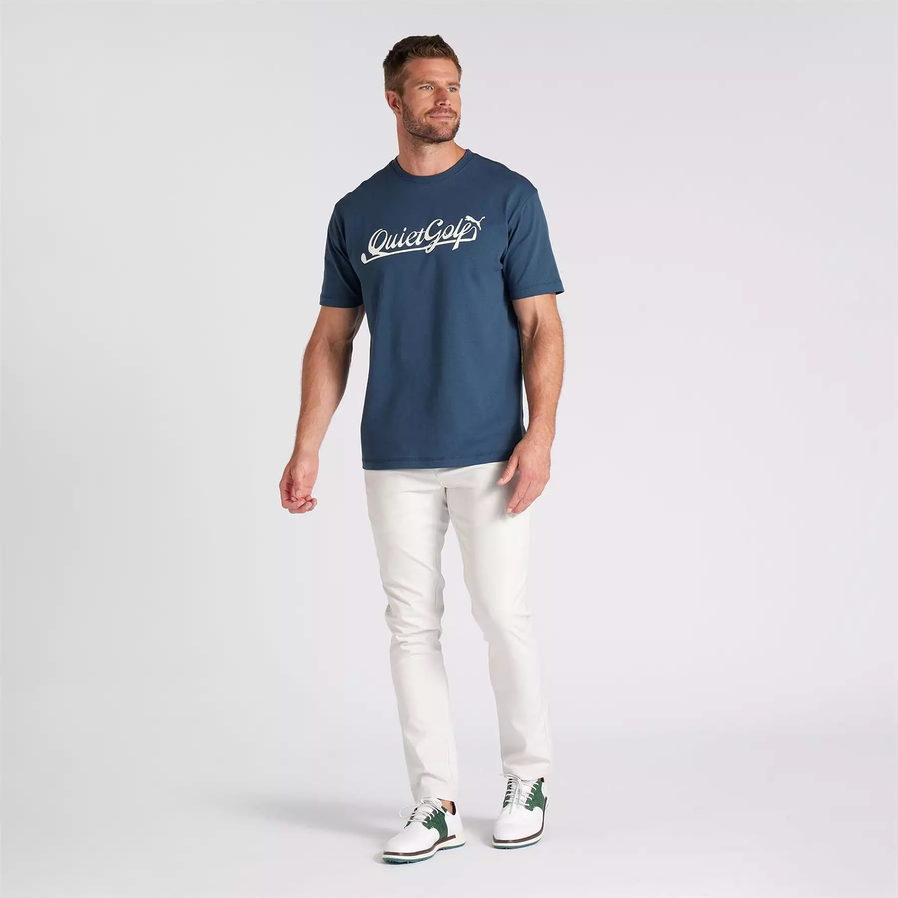 x QGC Script Graphic T-Shirt Navy - SS24